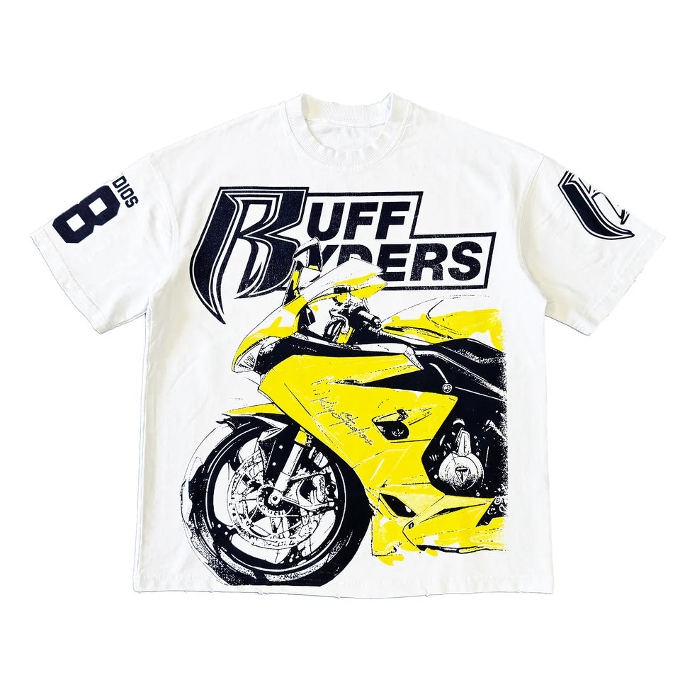 KIY Studios X Ruff Ryders &quot;Street Bike Vol.2&quot; White Tee