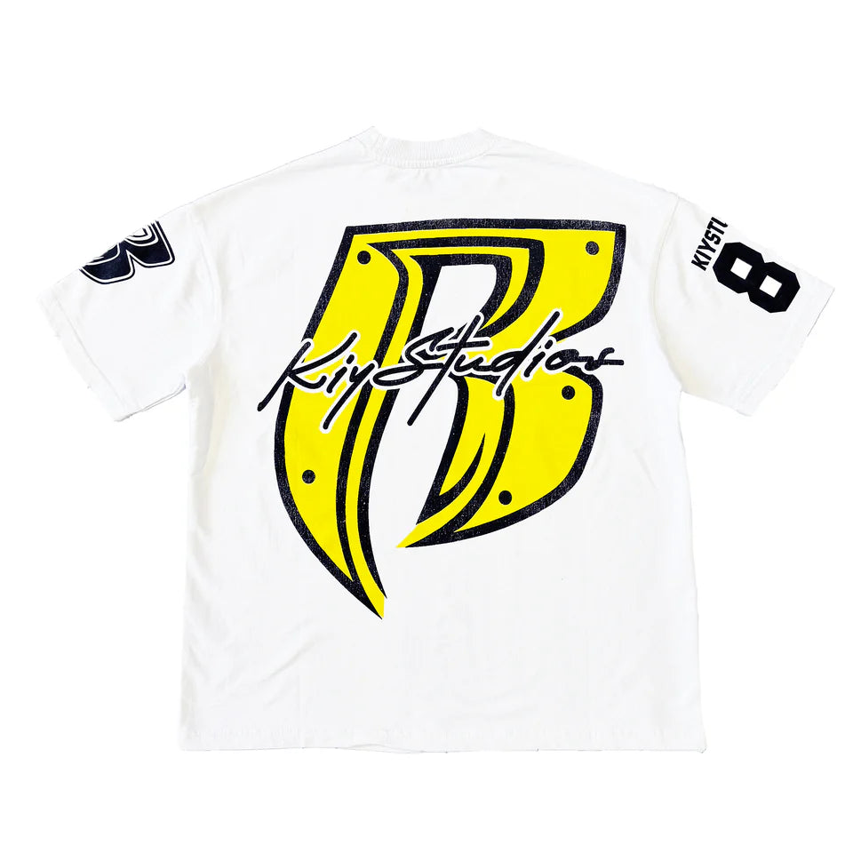 KIY Studios X Ruff Ryders &quot;Street Bike Vol.2&quot; White Tee